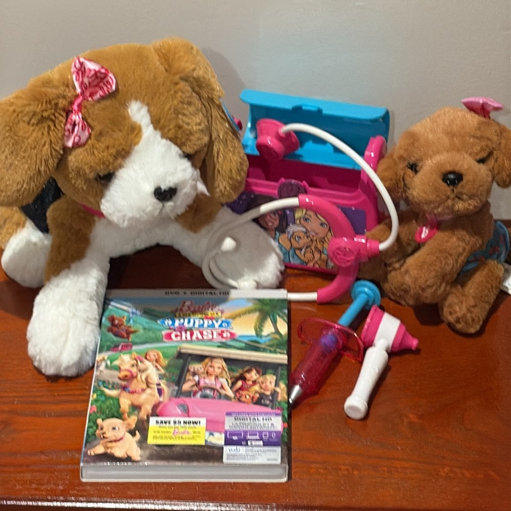 Barbie Puppy DVD and Toy Bundle